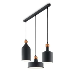 Lampadari Cucina-Ideal Lux triade sp3 lampadario antracite