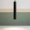 Lampade A Sospensione-Ideal Lux tube sp d4 lampada a sospensione per isola cucina nera led 3000k