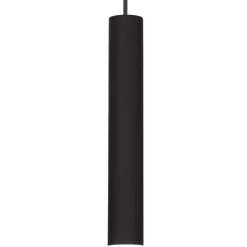 Lampade A Sospensione-Ideal Lux tube sp d4 lampada a sospensione per isola cucina nera led 3000k