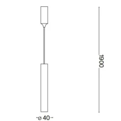 Lampade A Sospensione-Ideal Lux tube sp d4 lampada a sospensione per isola cucina nera led 3000k