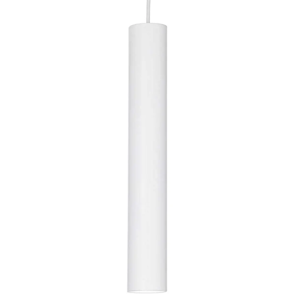 Lampade A Sospensione-Ideal Lux tube sp d6 lampada a sospensione cilindro bianco led 11w 3000k