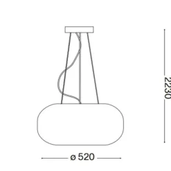 Lampadari Moderni-Ideal Lux ulisse sp3 d52 lampadario design