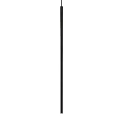 Lampade A Sospensione-Ideal Lux ultrathin sp d100 round nero lampada cilindro led 11,5w 3000k