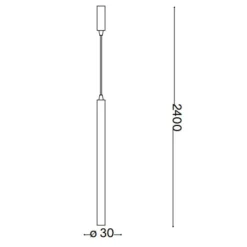 Lampade A Sospensione-Ideal Lux ultrathin sp d040 round cromo lampada a sospensione per cucina led