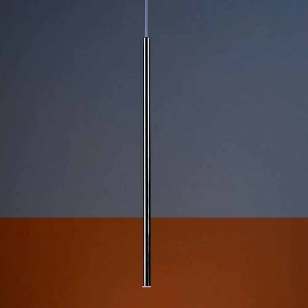 Lampade A Sospensione-Ideal Lux ultrathin sp d100 round cromo lampada a sospensione