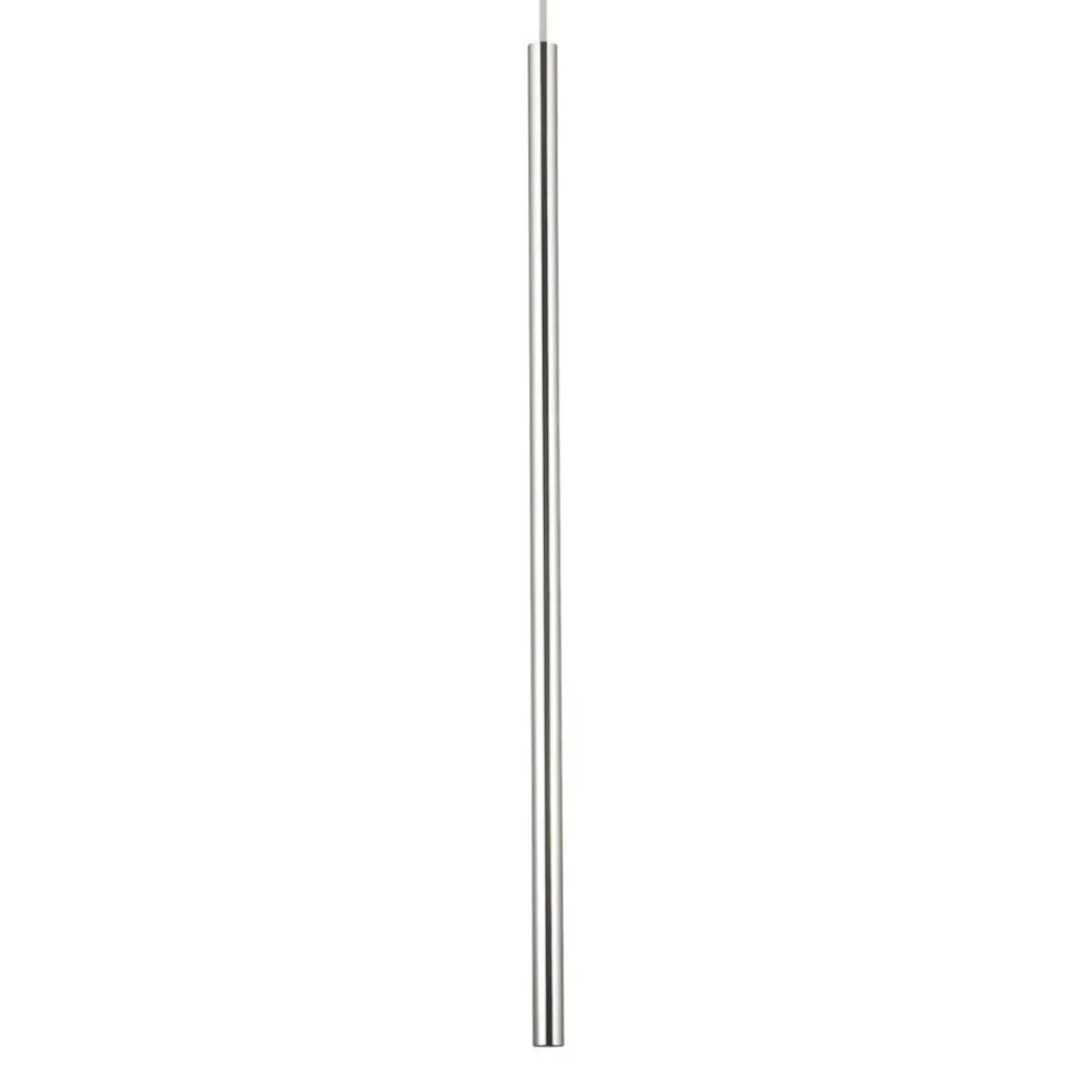 Lampade A Sospensione-Ideal Lux ultrathin sp d100 round cromo lampada a sospensione