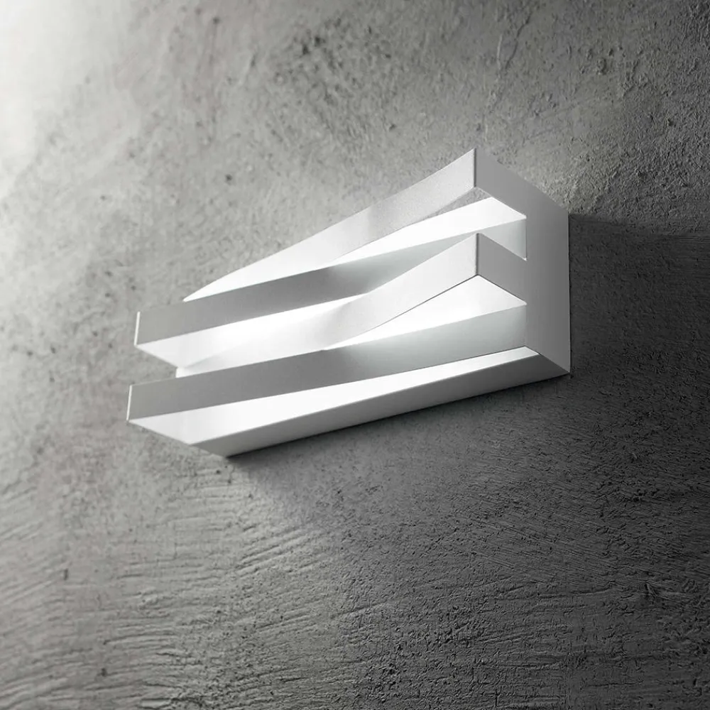 Applique Da Parete-Ideal Lux virtus ap 3000k applique design led 17w 3000k bianca