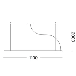Lampadari Moderni-Ideal Lux v-line sp lampadario per scrivania led 20w 3000k