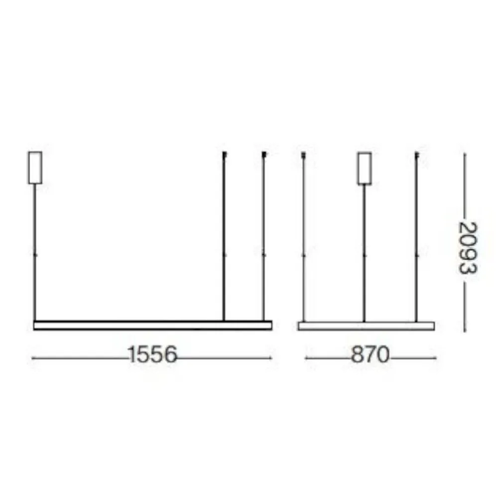 Lampadari Moderni-Ideal Lux waves-3 sp lampadario moderno bianco led 155cm