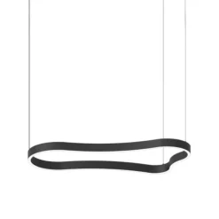 Lampadari Moderni-Ideal Lux waves-1 sp lampadario moderno nero led