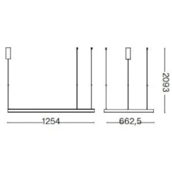 Lampadari Moderni-Ideal Lux waves-2 sp lampadario moderno per salotto bianco led 125 cm
