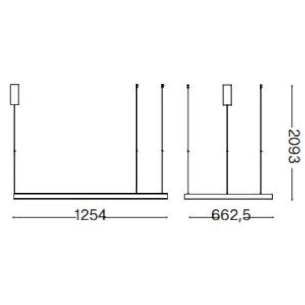 Lampadari Moderni-Ideal Lux waves-2 sp lampadario moderno per salotto bianco led 125 cm