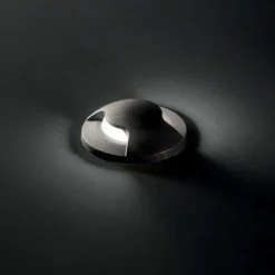 Faretti Da Esterno-Ideal Lux way faretto calpestabile per esterno da incasso pavimento ip67 nero 220v