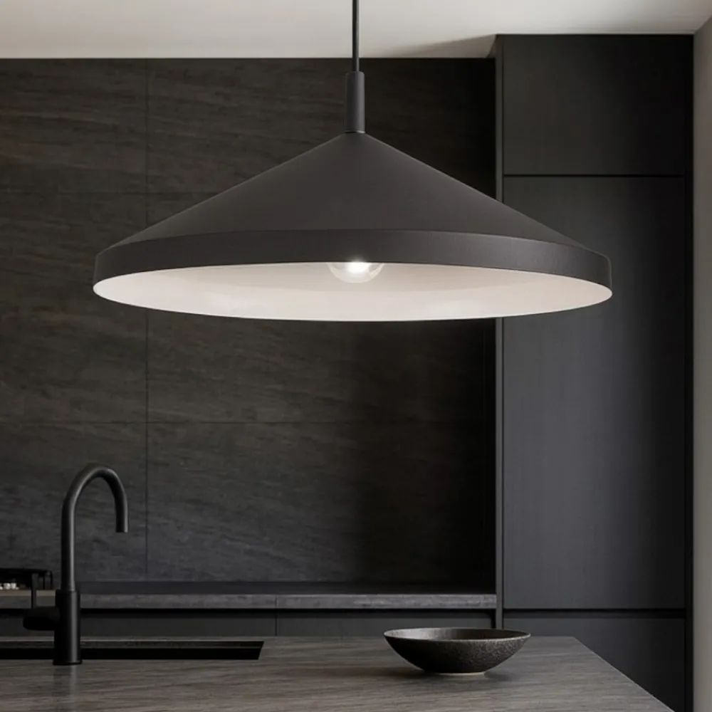 Lampadari Cucina-Ideal Lux yurta sp1 d 50 lampadario cono nero per cucina