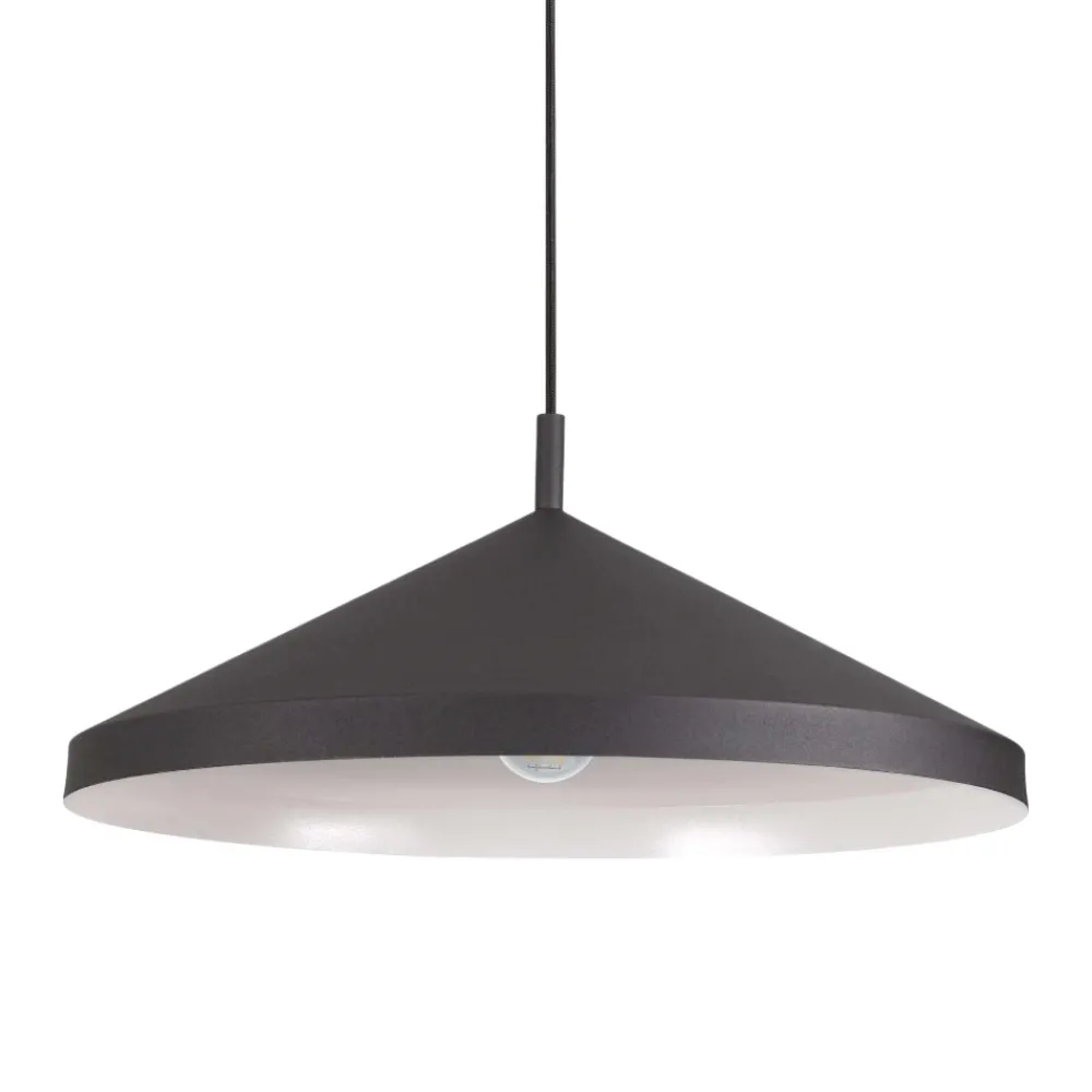 Lampadari Cucina-Ideal Lux yurta sp1 d 50 lampadario cono nero per cucina