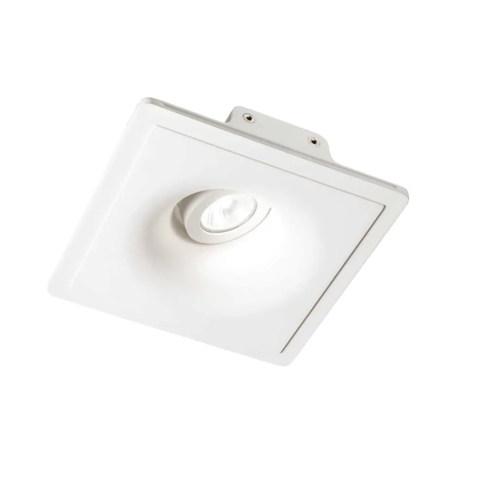 Faretti Da Incasso-Ideal Lux zephyr fi d20 faretto gesso incasso per controsoffitto gu10 220v orientabile