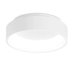 Plafoniere Moderne-Ideal Lux ziggy pl d030 plafoniera tonda bianca led 22w 3000k moderna