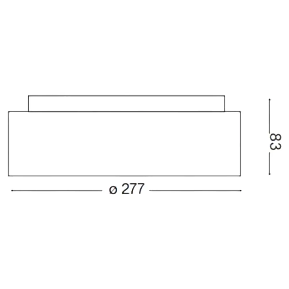 Plafoniere Moderne-Ideal Lux ziggy pl d030 plafoniera tonda bianca led 22w 3000k moderna