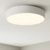 Plafoniere Moderne-Ideal Lux ziggy pl d045 plafoniera led 30w 3000k anello bianco moderna