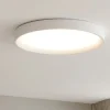 Plafoniere Moderne-Ideal Lux ziggy pl d080 plafoniera led 62w 3000k tonda bianca 80cm