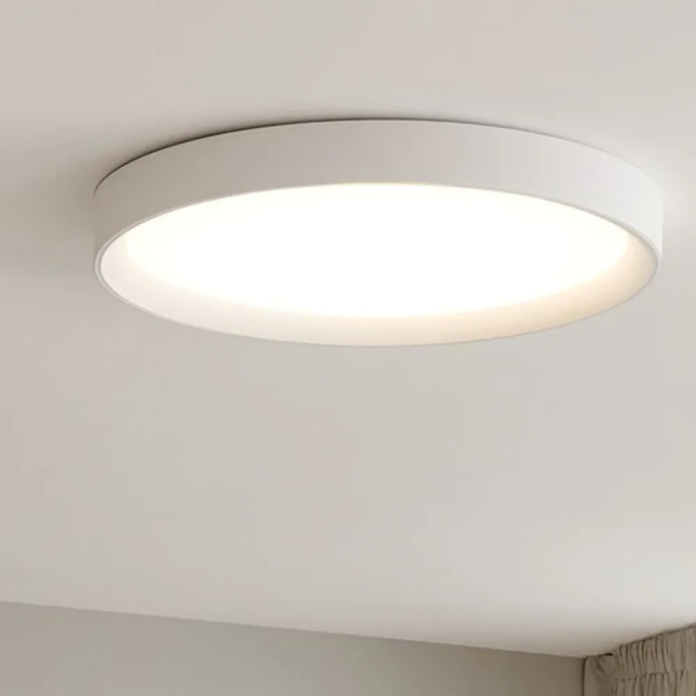 Plafoniere Moderne-Ideal Lux ziggy pl d080 plafoniera led 62w 3000k tonda bianca 80cm
