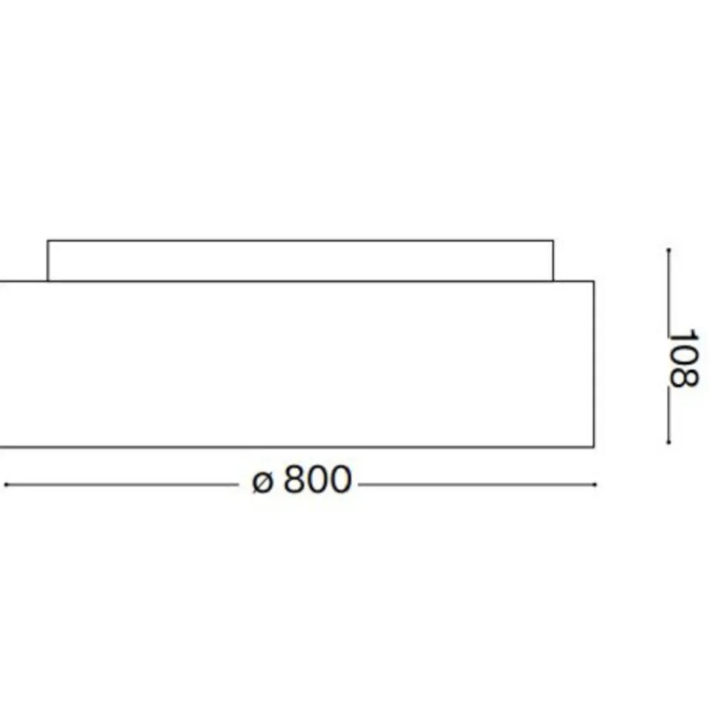 Plafoniere Moderne-Ideal Lux ziggy pl d080 plafoniera led 62w 3000k tonda bianca 80cm