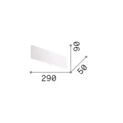 Applique Da Parete-Ideal Lux zig zag ap1 d29 bianco led 4000k 12,5w applique moderna