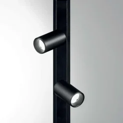 Illuminazione A Binario-Ideal Lux Idea lux ego track faretti led 5w 3000k nero lineare binario monofase 48v on-off osram