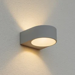 Applique Da Esterno-Ideal Lux Iko ap1 applique da esterno ip54 grigio design moderno