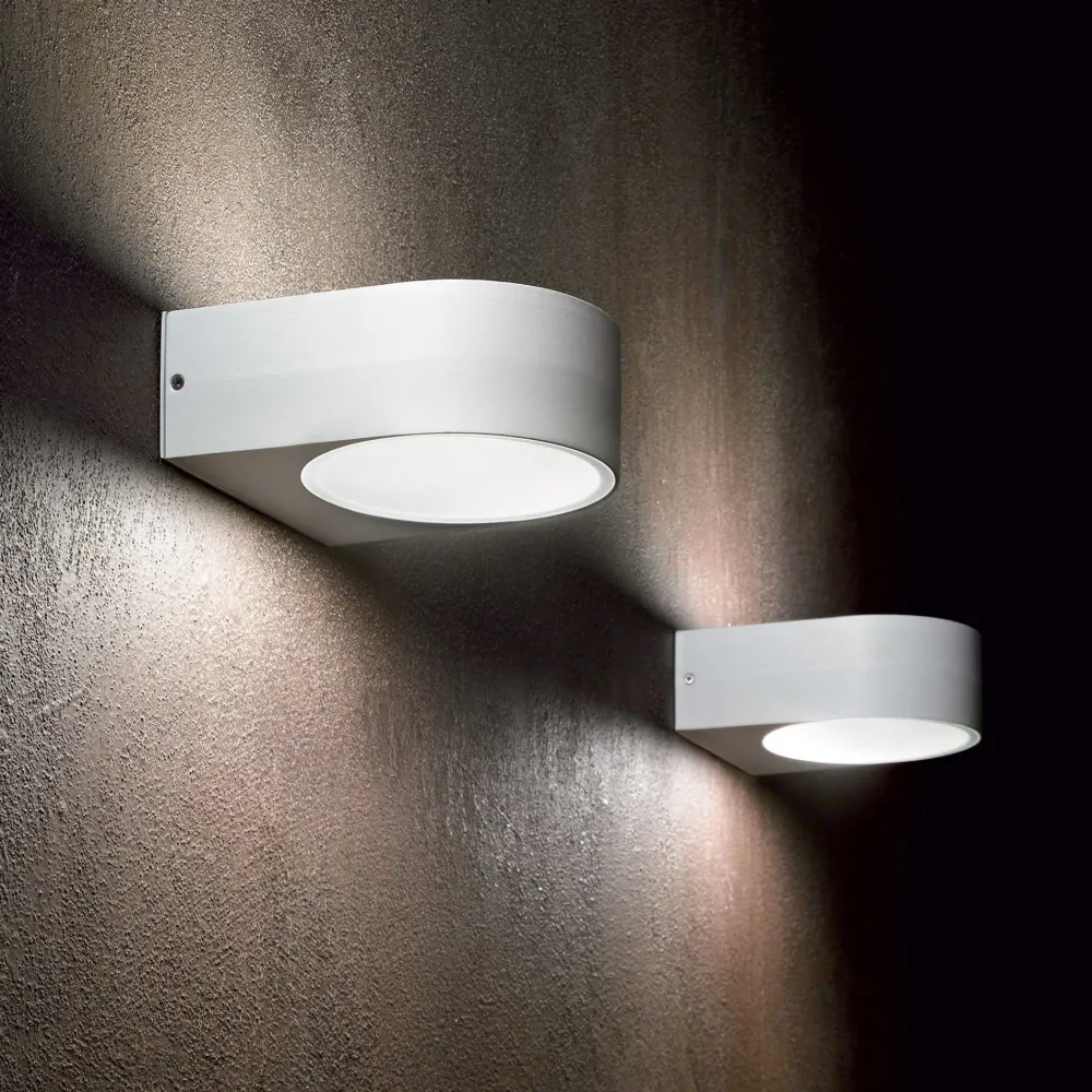 Applique Da Esterno-Ideal Lux Iko ap1 applique da esterno ip54 grigio design moderno