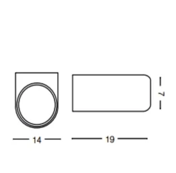 Applique Da Esterno-Ideal Lux Iko ap1 applique da esterno ip54 grigio design moderno