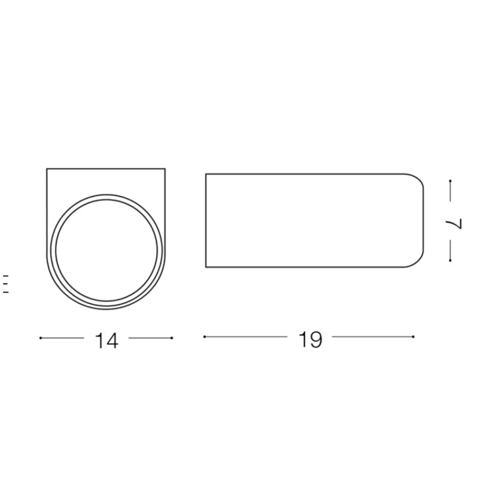 Applique Da Esterno-Ideal Lux Iko ap1 applique per esterno ip54 antracite mdoerna