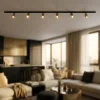 Illuminazione A Binario-Selezionato da Mazzolaluce Illuminazione binario 200cm nero oro spot orientabili monofase