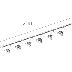 Illuminazione A Binario-Selezionato da Mazzolaluce Illuminazione binario 200cm nero oro spot orientabili monofase
