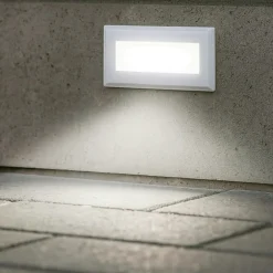 Segnapasso Led-Ideal Lux Indio fi 8w segnapasso led 8w 3000k per esterno ip65 bianco da incasso