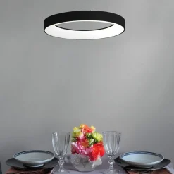 Lampadari Moderni-Vivida International Inner-r vivida 80 lampadario nero led 80w 3000k 4000k dimmerabile