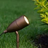 Faretti Da Esterno-Ideal Lux Inside pr1 coffee faretto da giardino con picchetto marrone
