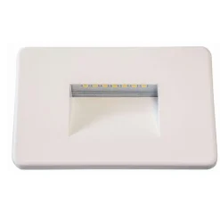 Segnapasso Led-Top Light Intro segnapasso bianco per esterno da incasso a parete led 2w cct ip65