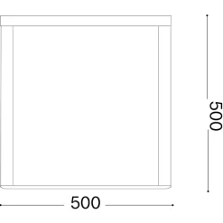 Lampade Da Esterno Giardino-Ideal Lux Ipotesi pt h50 lampada per esterno 50cm nero ip44
