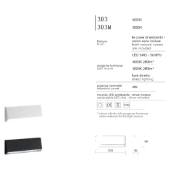 Segnapasso Led-IsyLuce Isiyluce segnapasso per esterno led 4w 4000k cover bianco antracite