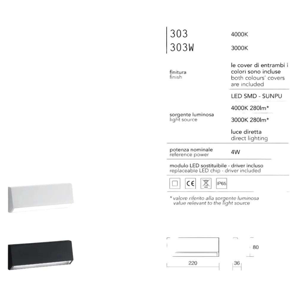 Segnapasso Led-IsyLuce Isiyluce segnapasso per esterno led 4w 4000k cover bianco antracite
