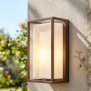 Applique Da Esterno-IsyLuce applique corten per esterno rettangolare ip65