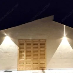 Applique Da Esterno-IsyLuce applique cubo led 16w 3000k corten da esterno