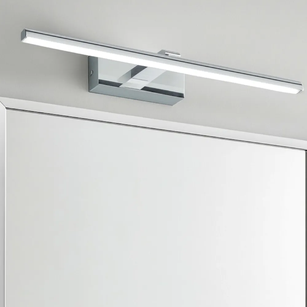 Applique Da Bagno-IsyLuce applique da bagno per sopra specchio cromato 8w 3000k