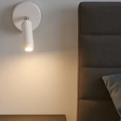 Applique Camera Da Letto-IsyLuce applique da comodino bianco luce orientabile