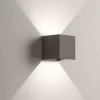 Applique Da Esterno-IsyLuce applique da esterno cubo 16w 4000k antracite