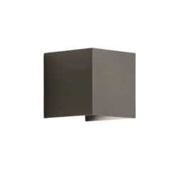 Applique Da Esterno-IsyLuce applique da esterno cubo 16w 3000k antracite moderna