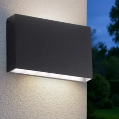 Applique Da Esterno-IsyLuce applique da esterno led 12w 3000k cover intercambiabile