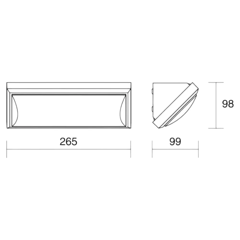 Applique Da Esterno-IsyLuce applique da esterno led 3000k antracite moderna anti corrosione