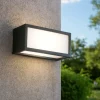 Applique Da Esterno-IsyLuce applique da esterno led 18w 4000k ip54 deco antracite